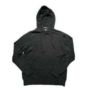 Carbon 2 Cobalt Black Hoodie Pullover Knit Sweater Mens Sz XL 100% Cotton